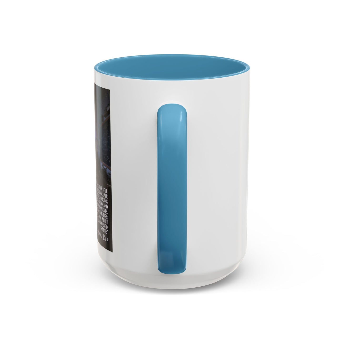 Motivational Nikola Tesla Accent Coffee Mug – Inspirational Science Quote