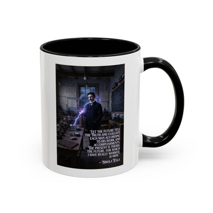 Motivational Nikola Tesla Accent Coffee Mug – Inspirational Science Quote