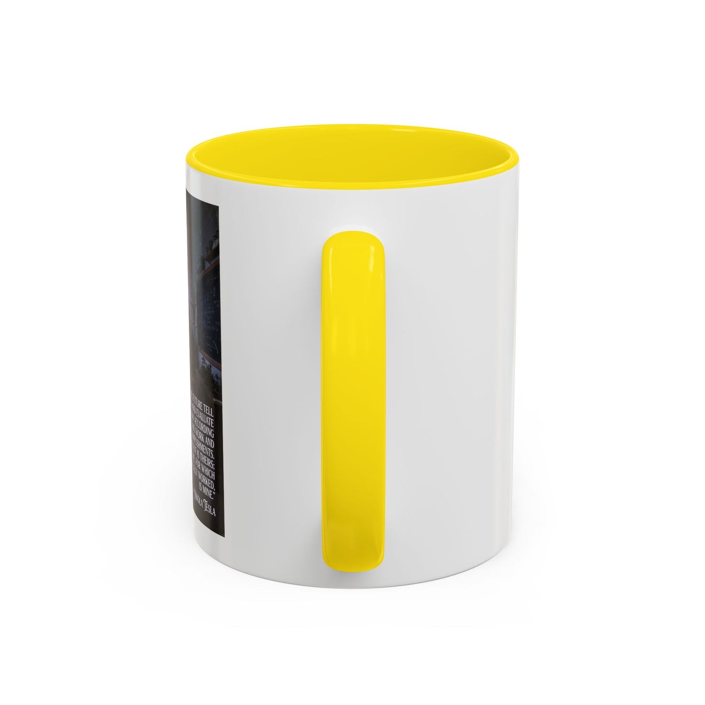 Motivational Nikola Tesla Accent Coffee Mug – Inspirational Science Quote