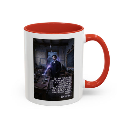 Motivational Nikola Tesla Accent Coffee Mug – Inspirational Science Quote