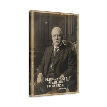 J.P. Morgan Quote Portrait Canvas