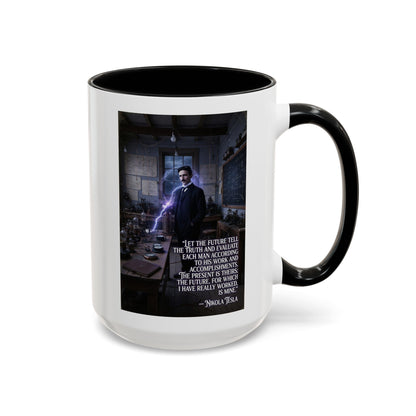 Motivational Nikola Tesla Accent Coffee Mug – Inspirational Science Quote