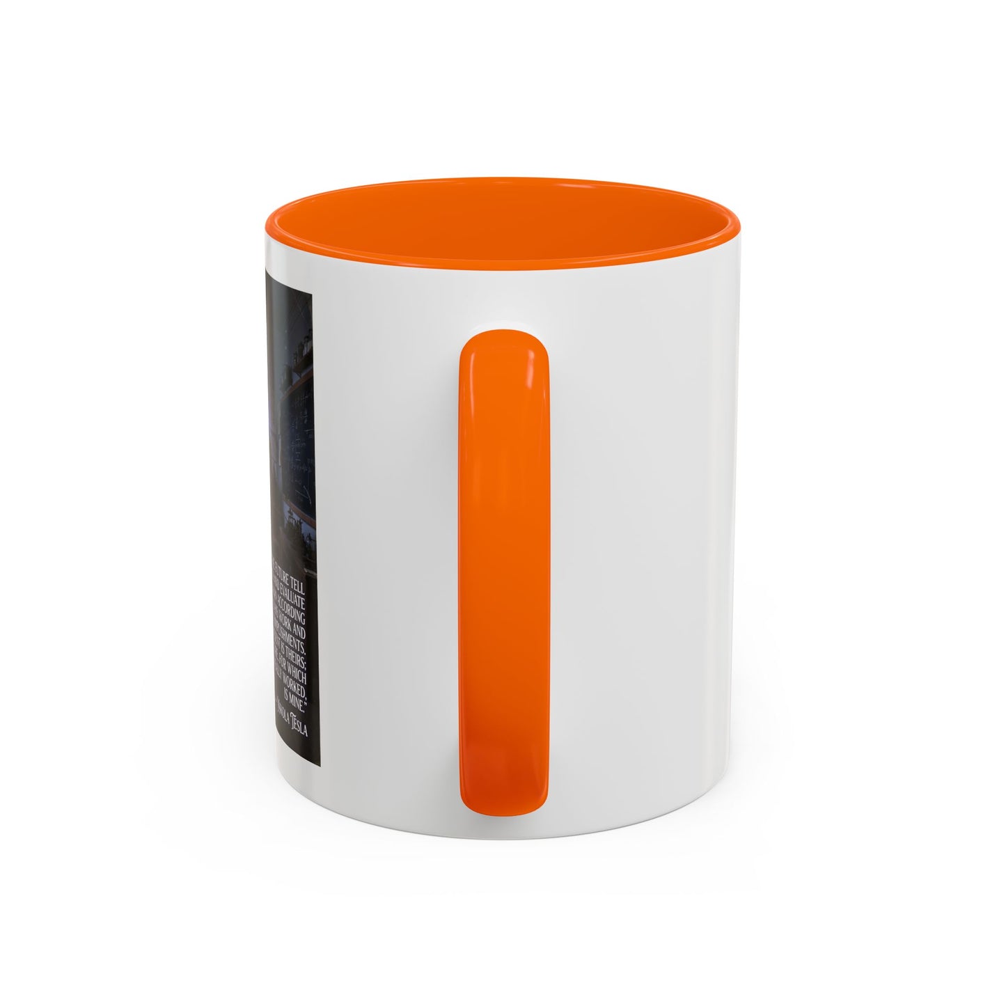 Motivational Nikola Tesla Accent Coffee Mug – Inspirational Science Quote