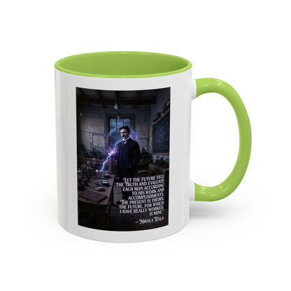Motivational Nikola Tesla Accent Coffee Mug – Inspirational Science Quote