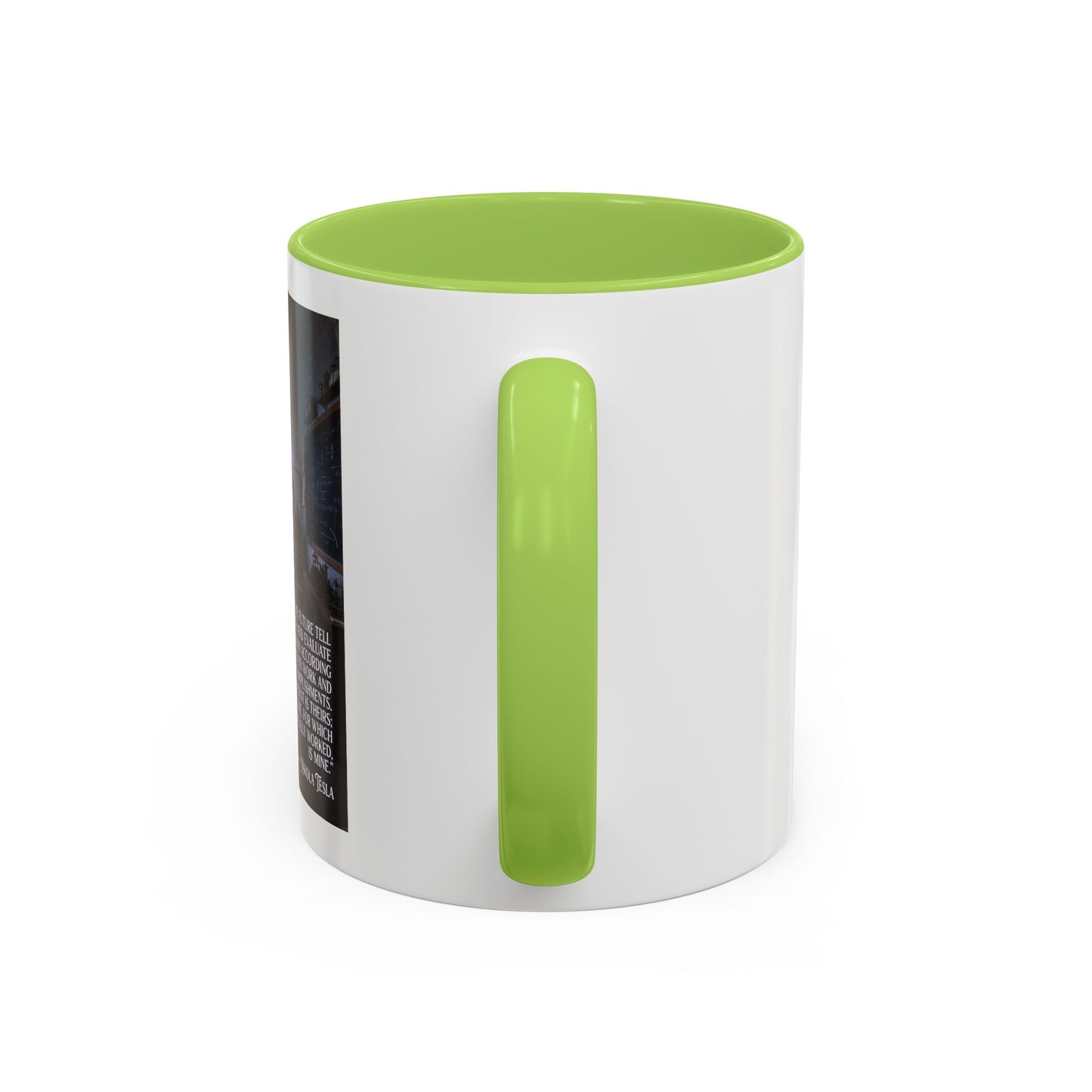 Motivational Nikola Tesla Accent Coffee Mug – Inspirational Science Quote