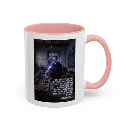 Motivational Nikola Tesla Accent Coffee Mug – Inspirational Science Quote