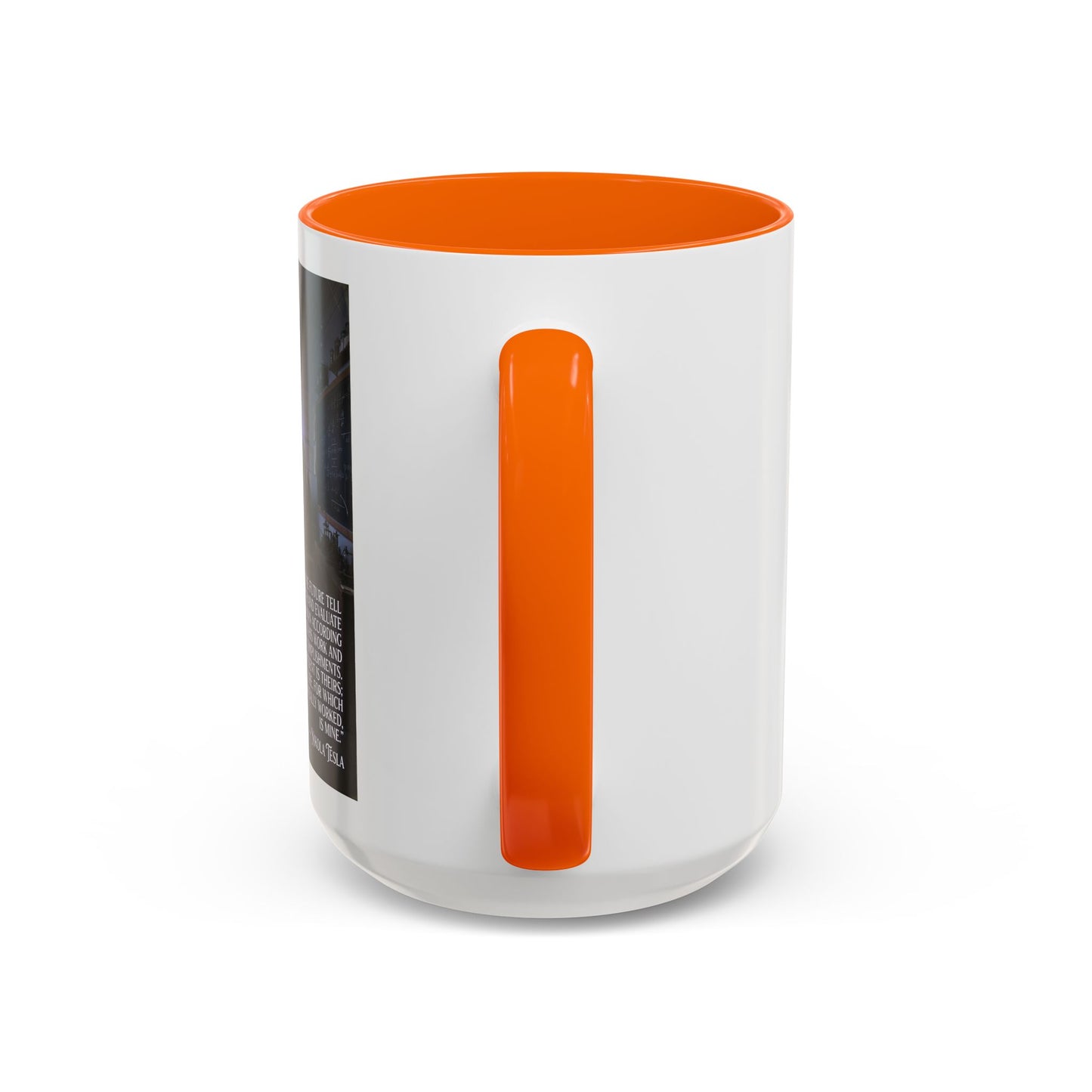 Motivational Nikola Tesla Accent Coffee Mug – Inspirational Science Quote