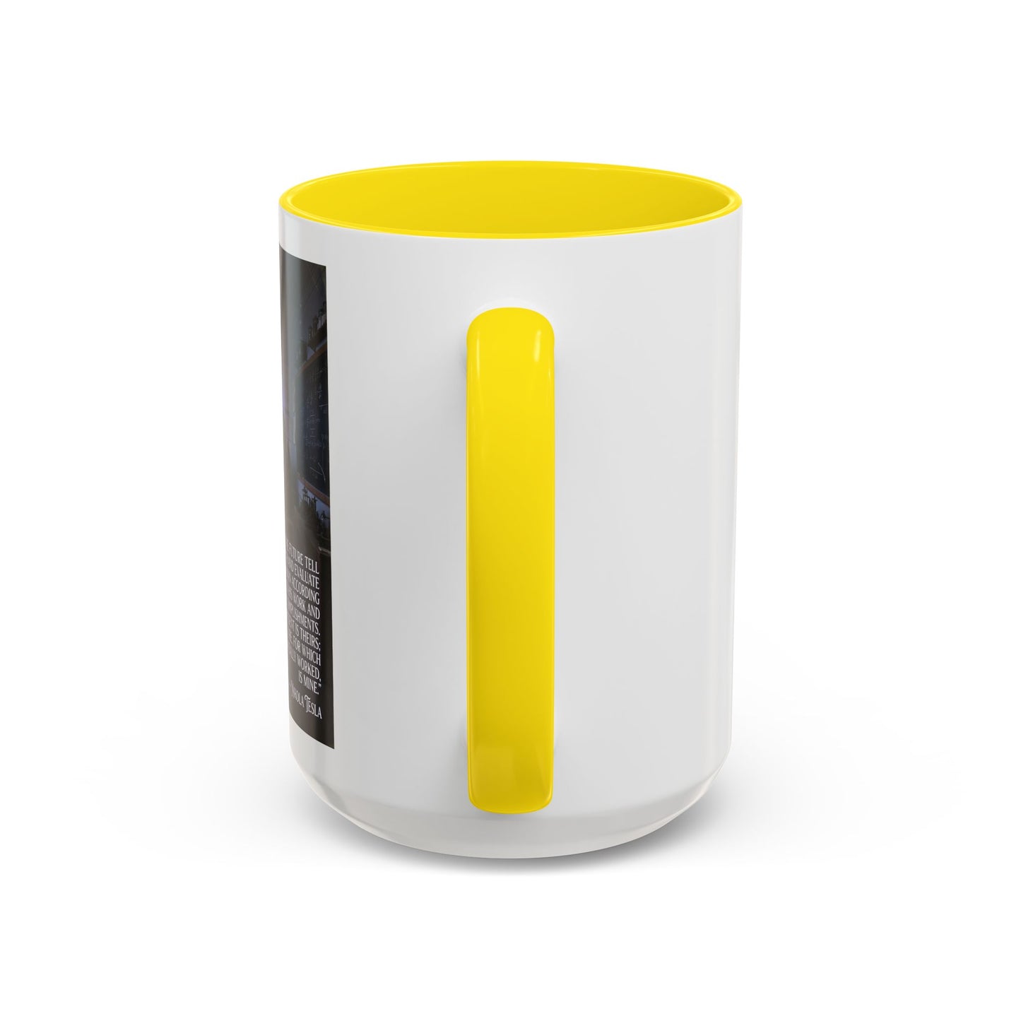 Motivational Nikola Tesla Accent Coffee Mug – Inspirational Science Quote