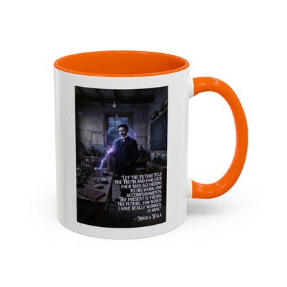 Motivational Nikola Tesla Accent Coffee Mug – Inspirational Science Quote