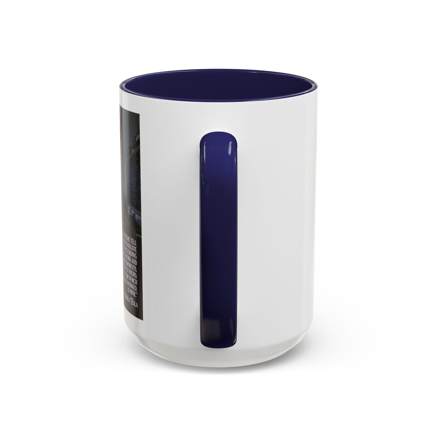 Motivational Nikola Tesla Accent Coffee Mug – Inspirational Science Quote